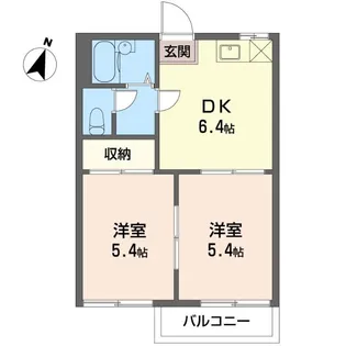 タウニー江南【2階】の間取り