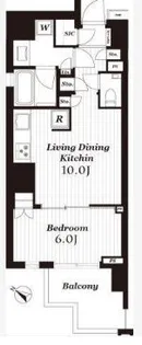 オープンレジデンシア品川【7階】の間取り