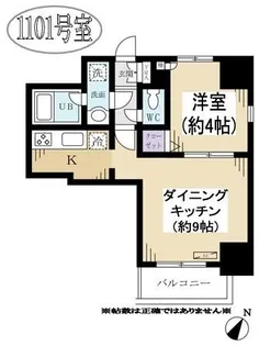 メゾン・ド・ヴィレ日本橋浜町【11階】の間取り