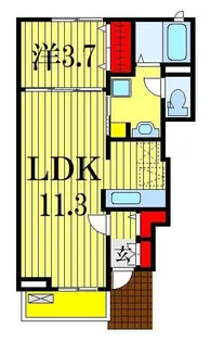 シュプール馬込【1階】の間取り