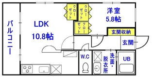 プリエールかごはら【3階】の間取り