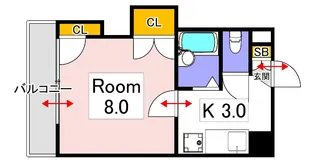 ロジェ芳泉【4階】の間取り