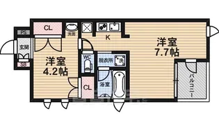 アーバネックス北大路【3階】の間取り