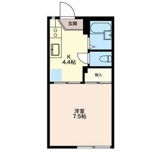 K’sコート【1階】の間取り