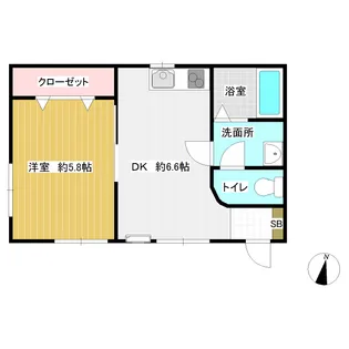シャインコート宮町【1階】の間取り
