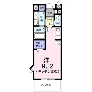 プリマヴェーラB【2階】の間取り