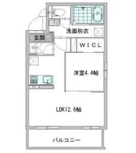 ラ・ヴァルール【4階】の間取り