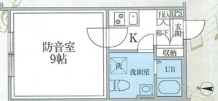 ラシクラス新江古田【1階】の間取り