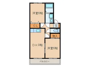 レジデンスK【2階】の間取り