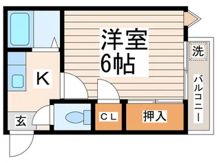 コーポ黒澤【2階】の間取り