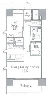 パークフラッツ浅草橋【7階】の間取り