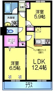 扇グリーンヴィレッジ A【1階】の間取り