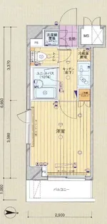 ルーブル菊川【6階】の間取り