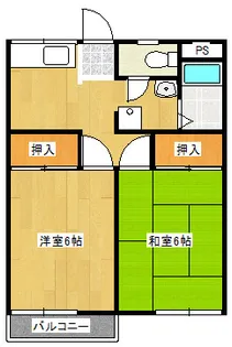 山内アパート【2階】の間取り