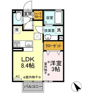 COMFORTH A【1階】の間取り