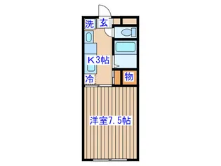 288コーポ【2階】の間取り