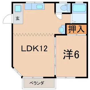 パレス平野II【2階】の間取り