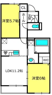 アムール久喜 A棟【1階】の間取り
