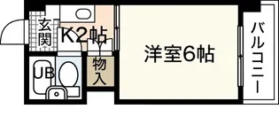 ニューてんま【5階】の間取り
