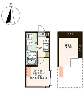 ハルティーニ【2階】の間取り
