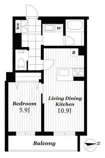 風香東新宿【1階】の間取り