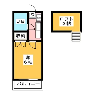 コーポ橋本【2階】の間取り