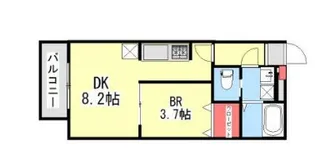 ピニエール武蔵浦和【3階】の間取り