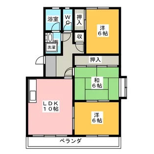 エクセル大和【4階】の間取り