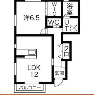 ウィローズ B【1階】の間取り