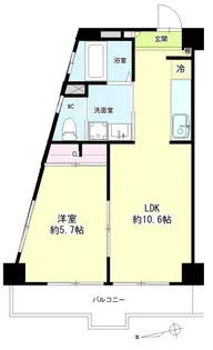 第91新井ビル【5階】の間取り