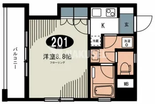 YSR大岡山【2階】の間取り