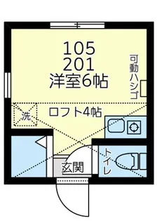 ユナイト末吉メリーランド【2階】の間取り