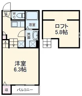 エル・テール検見川【2階】の間取り