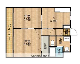 キャッスルローゼ【4階】の間取り