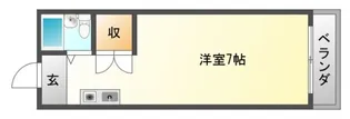 シャンブル千里山I【3階】の間取り