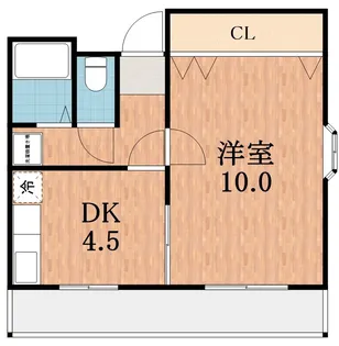 マンション紀乃国【2階】の間取り