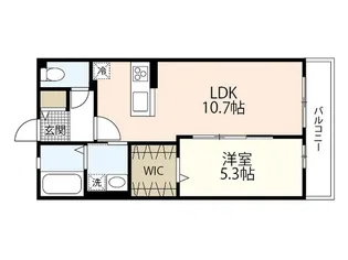 フレシール高須【1階】の間取り