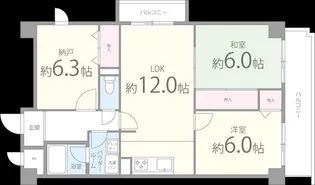 ハイアットプレイス【2階】の間取り