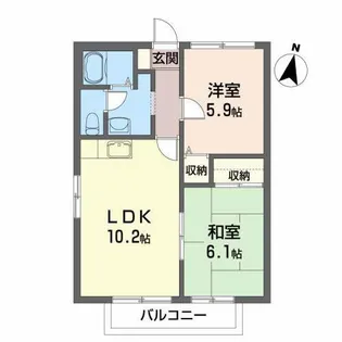 ライト・アベニュー【2階】の間取り