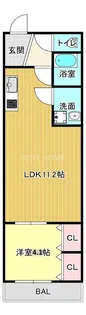 badge tomoi EstI(バッジトモイエストワン)【1階】の間取り