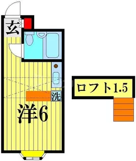 ベルピア六実1-1【2階】の間取り