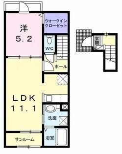 アマーレ スパーツィオ II【2階】の間取り