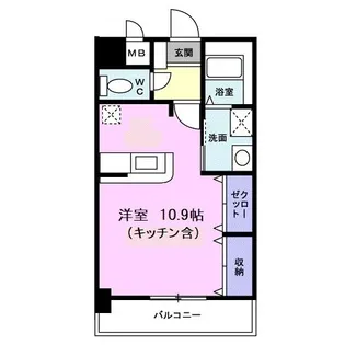 カーサ グランデ【6階】の間取り