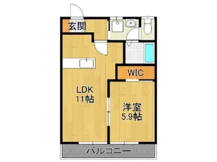 シャーメゾン蒲船津【2階】の間取り
