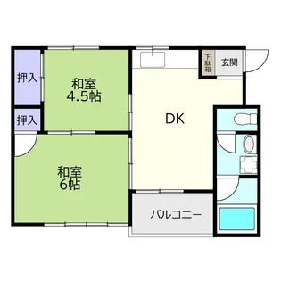 リバーハイツ【2階】の間取り