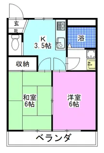 クオリティ松坂【2階】の間取り