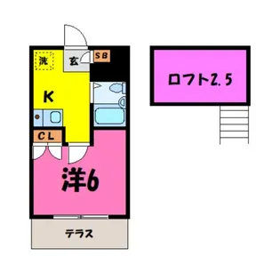 シティパレス赤城町(熊谷市赤城町)【1階】の間取り