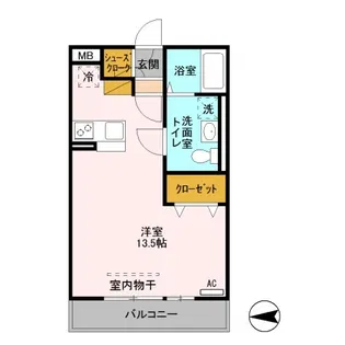 BiZ STAY宇都宮【2階】の間取り