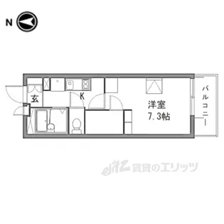 レオパレス田井町【1階】の間取り