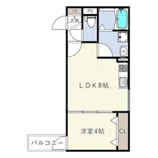 D porta girasole【3階】の間取り